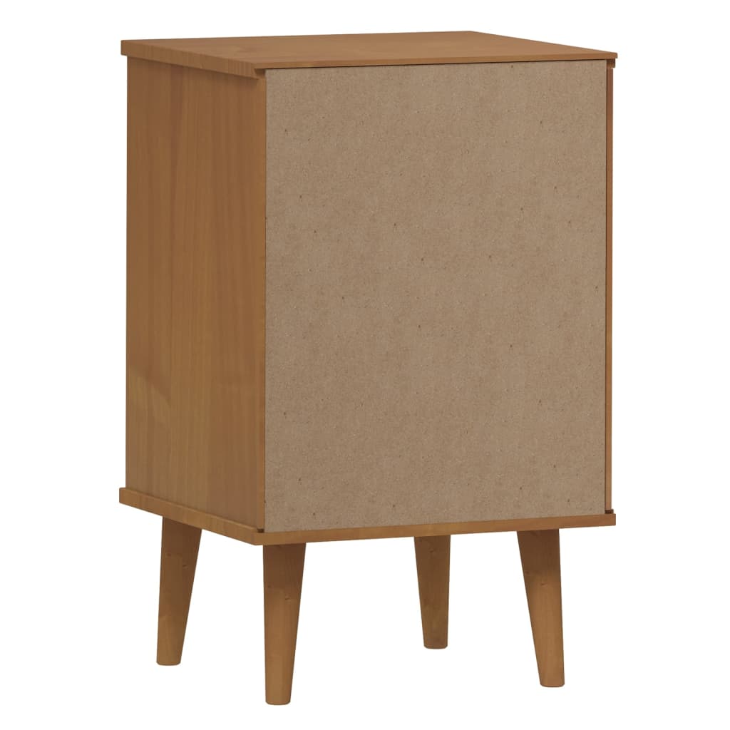 Nachttisch Braun 40x35x48 cm Massivholz Kiefer